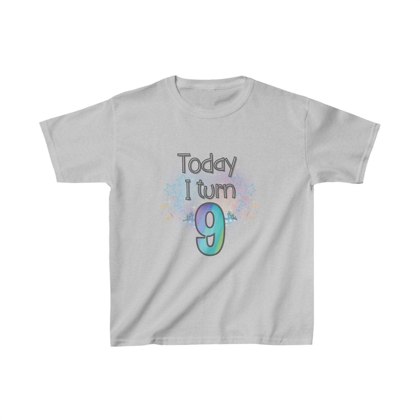 Today I Turn 9 Kids Heavy Cotton™ Tee