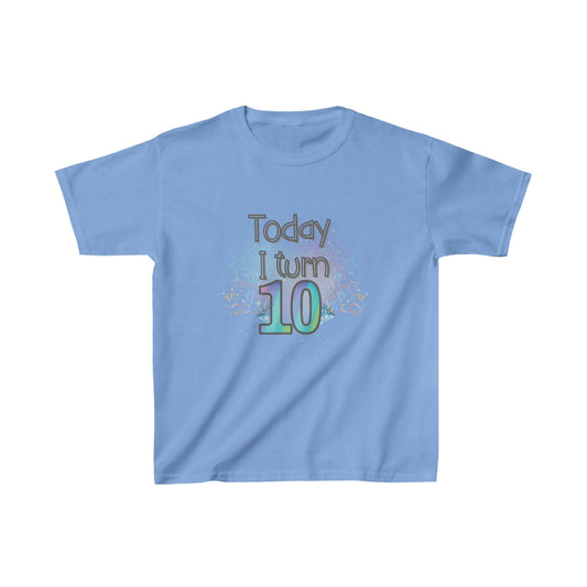 Today I Turn 10 Kids Heavy Cotton™ Tee