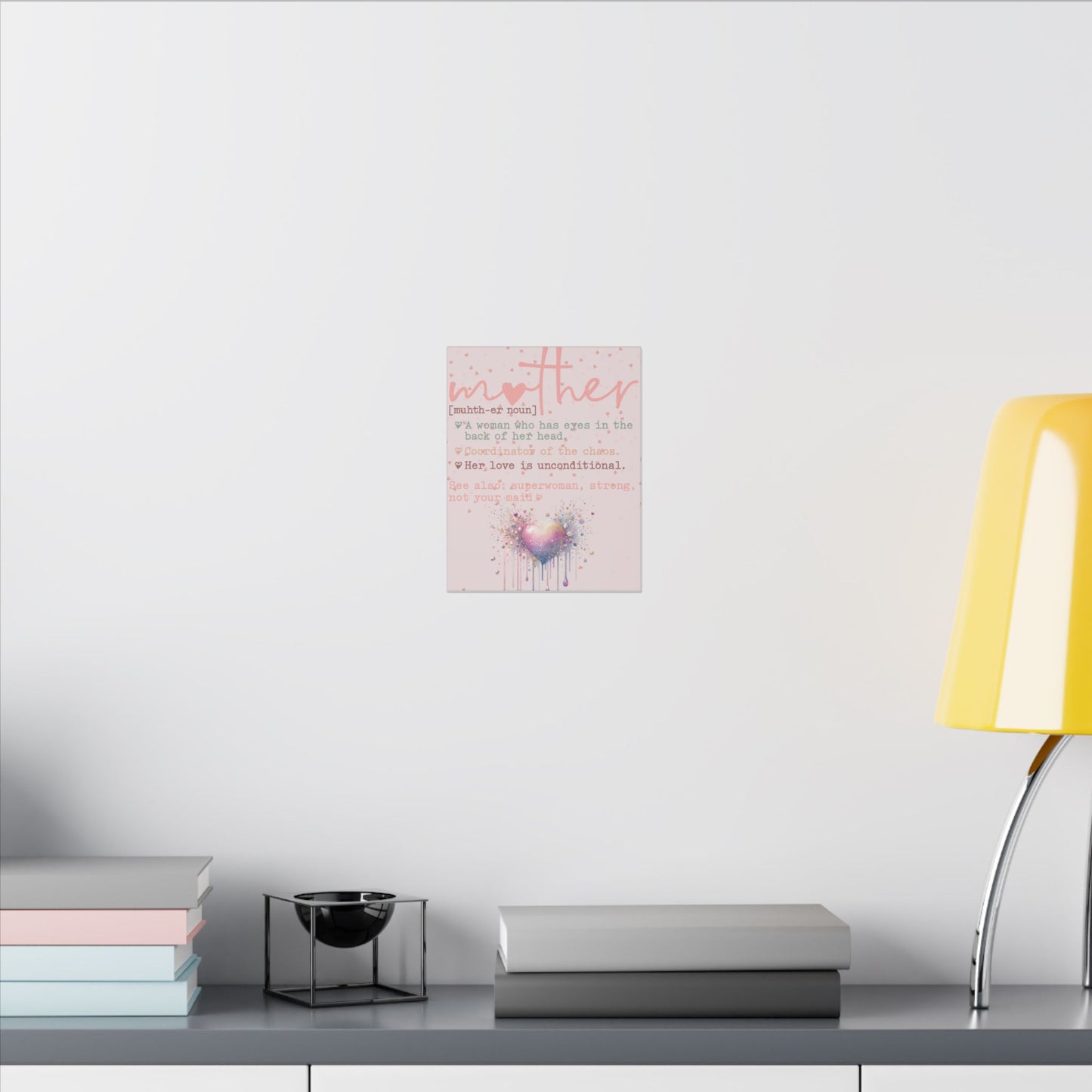 Mother Meaning Pastel Matte 10"x8" 0.75" Canvas