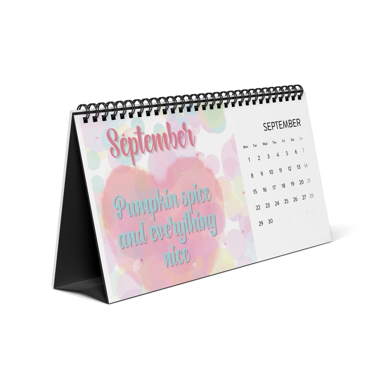 Positive Pastel 2025 Desk Calendar