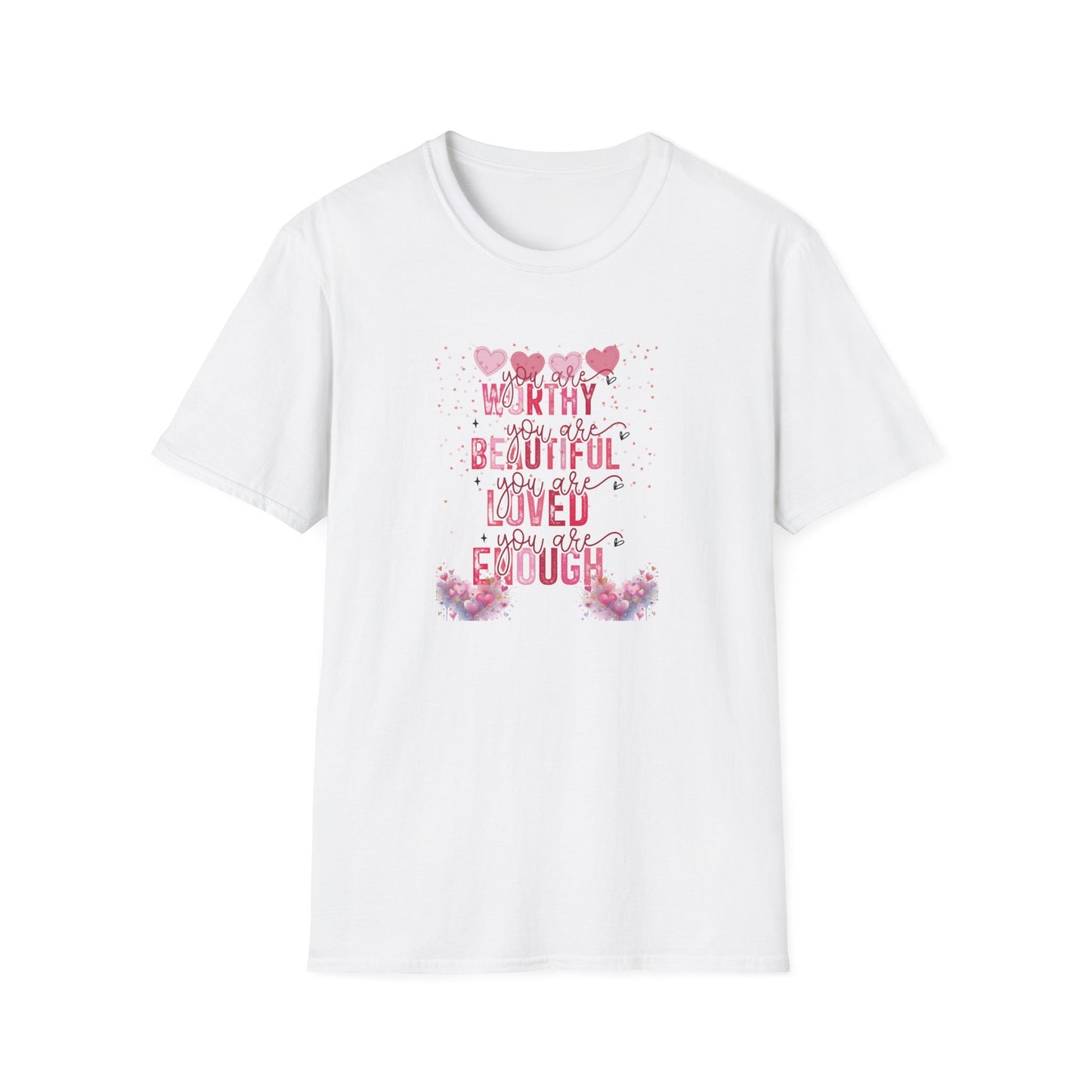You Are Worthy Self Love Unisex Softstyle T-Shirt