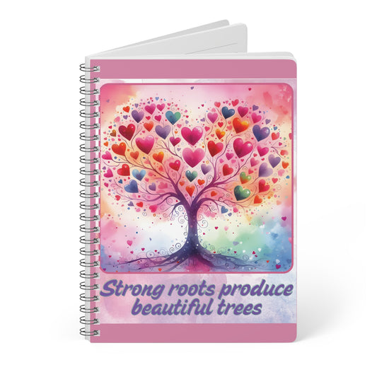Strong Roots Wirobound Softcover A5 Notebook/Journal