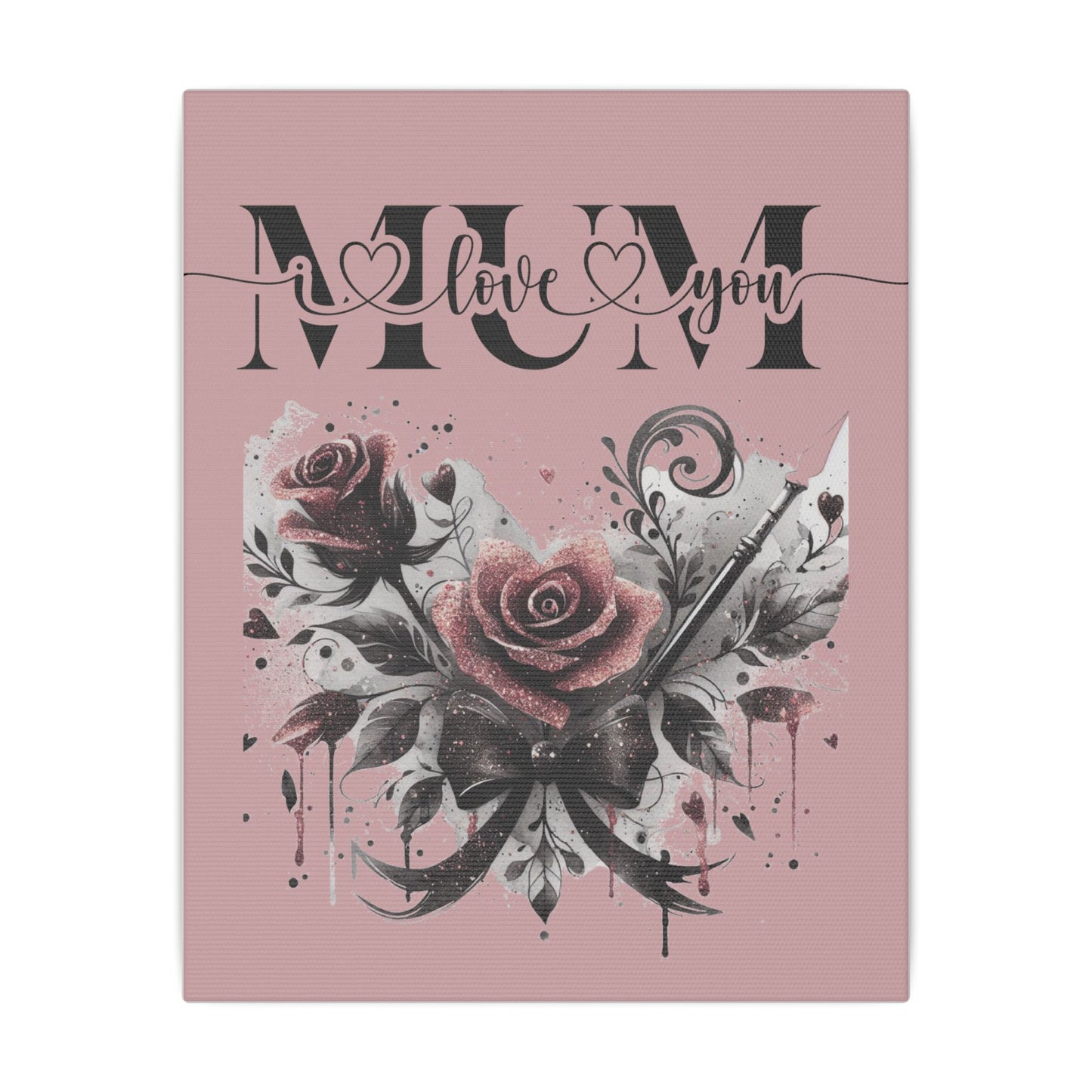 I Love You Mum Matte 10"x8" 0.75" Canvas