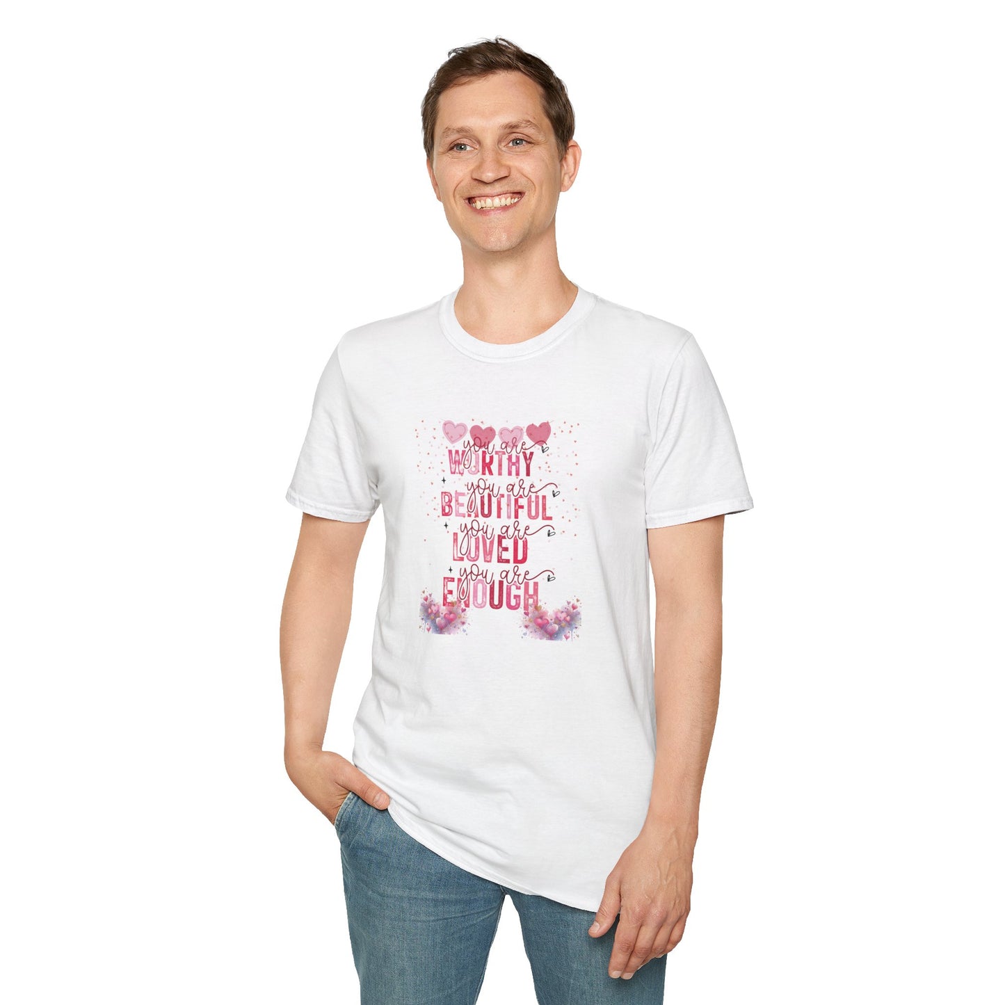 You Are Worthy Self Love Unisex Softstyle T-Shirt