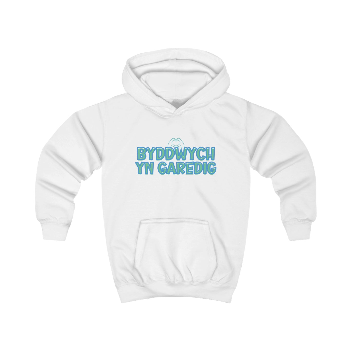 Byddwch Yn Garedig Kids Positivity Hoodie
