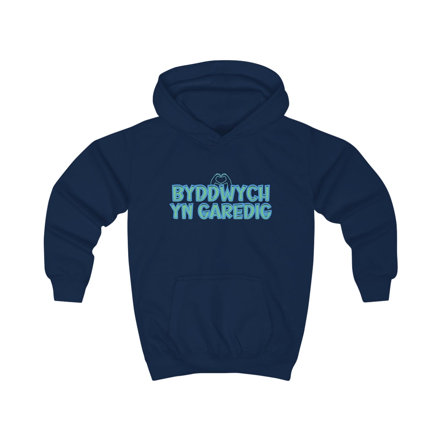 Byddwch Yn Garedig Kids Positivity Hoodie