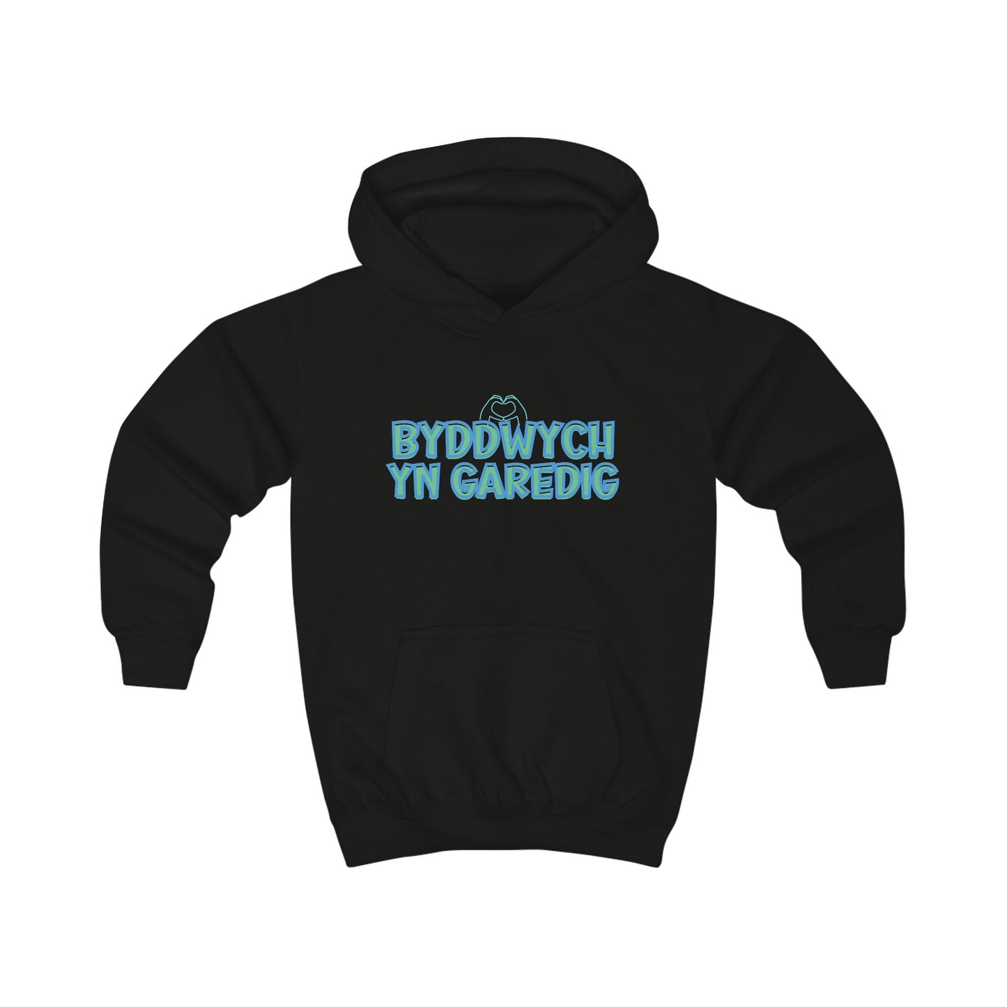 Byddwch Yn Garedig Kids Positivity Hoodie