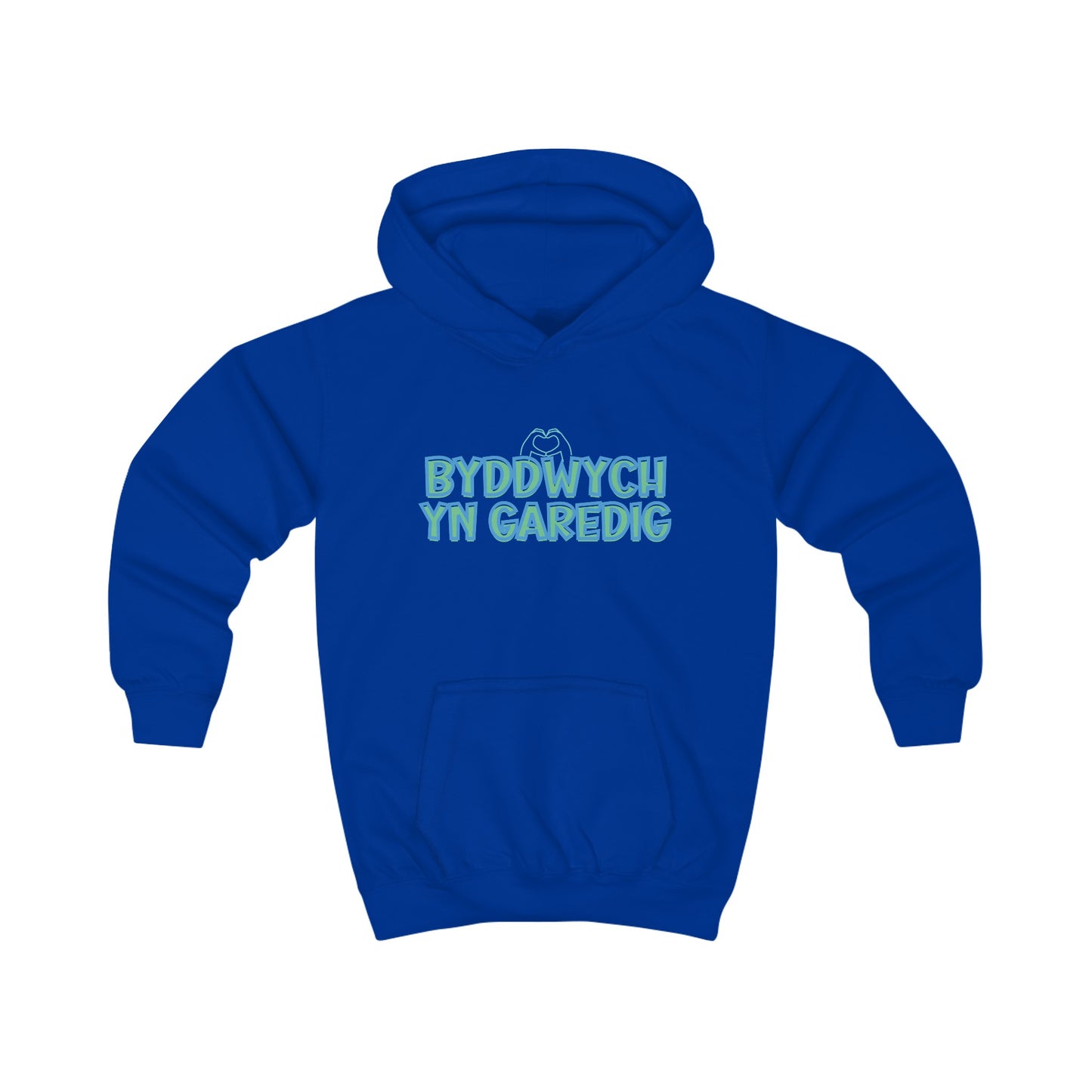 Byddwch Yn Garedig Kids Positivity Hoodie