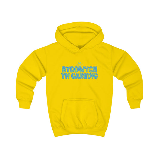 Byddwch Yn Garedig Kids Positivity Hoodie