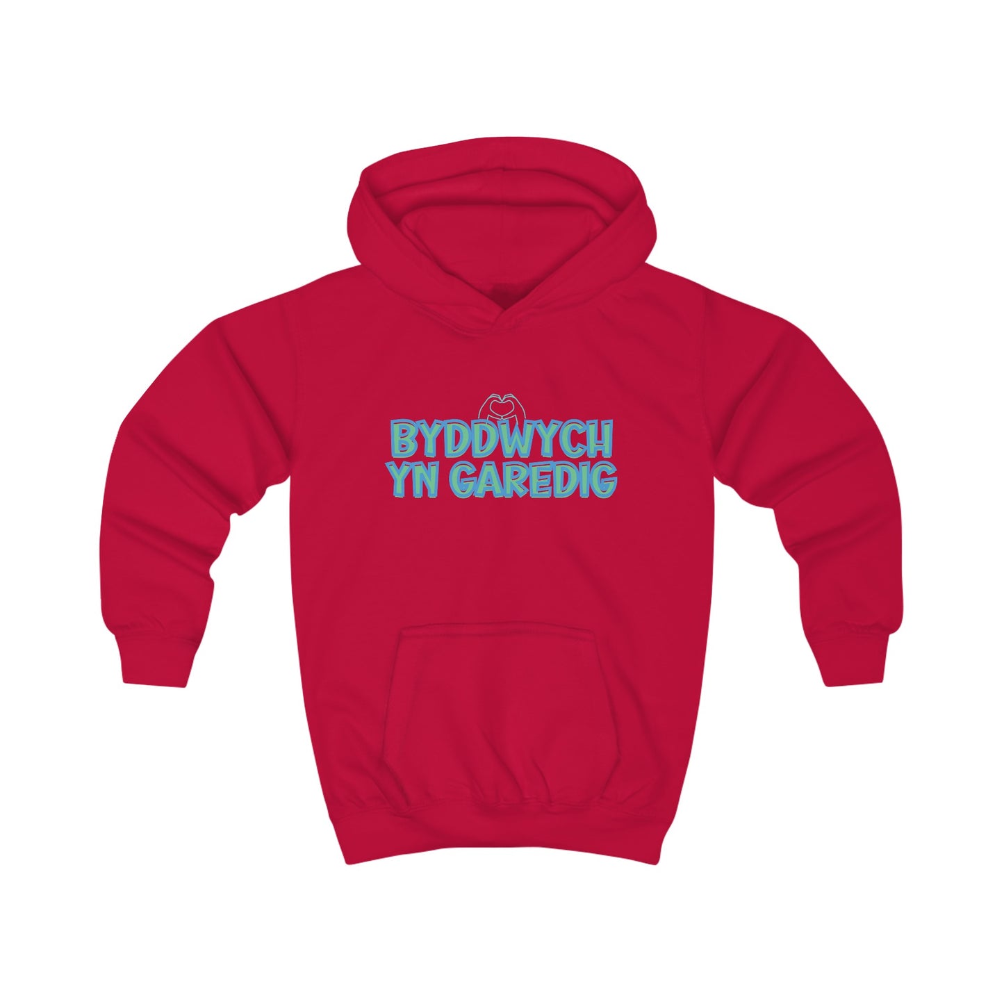 Byddwch Yn Garedig Kids Positivity Hoodie