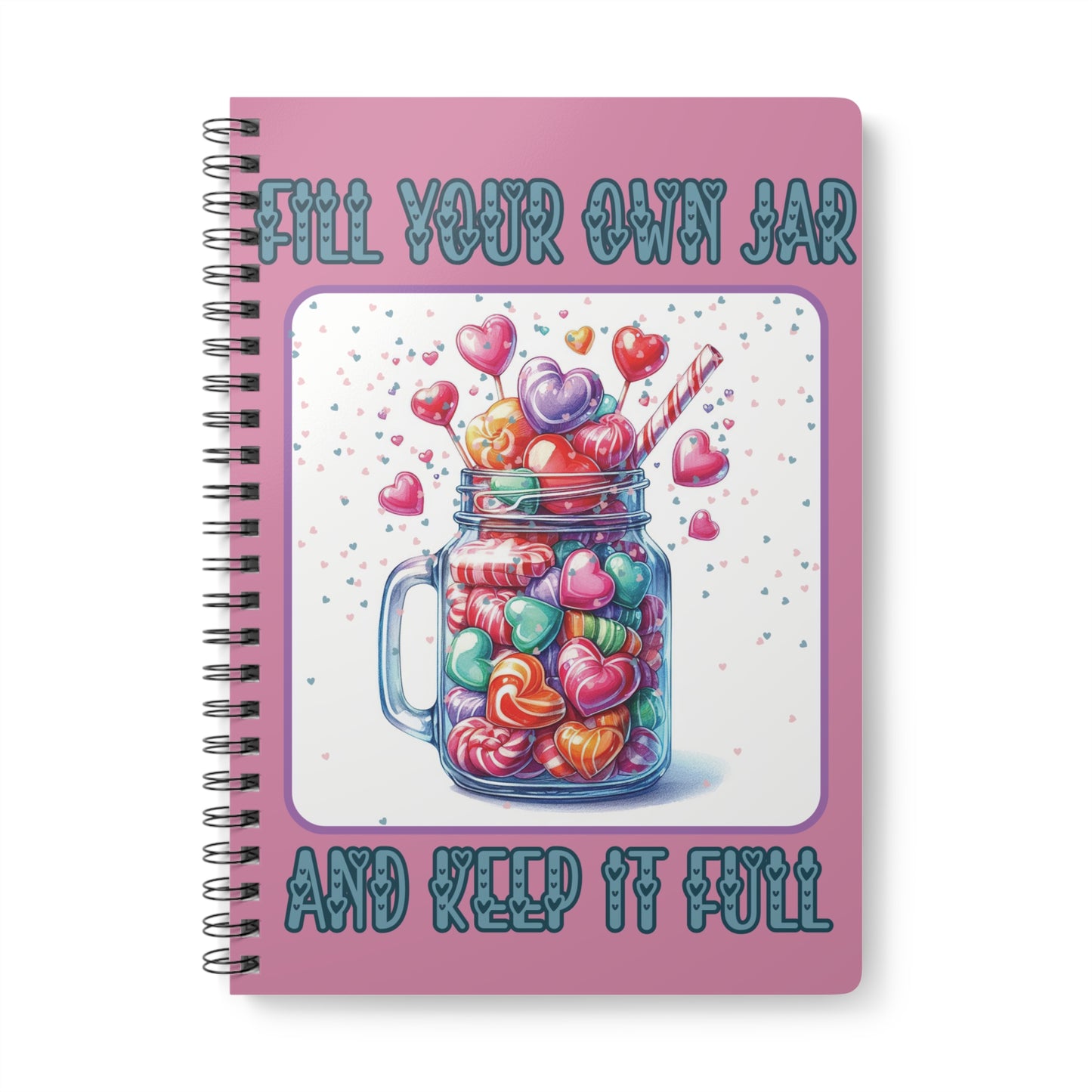 Fill Your Own Jar Wirobound Softcover A5 Notebook/Journal