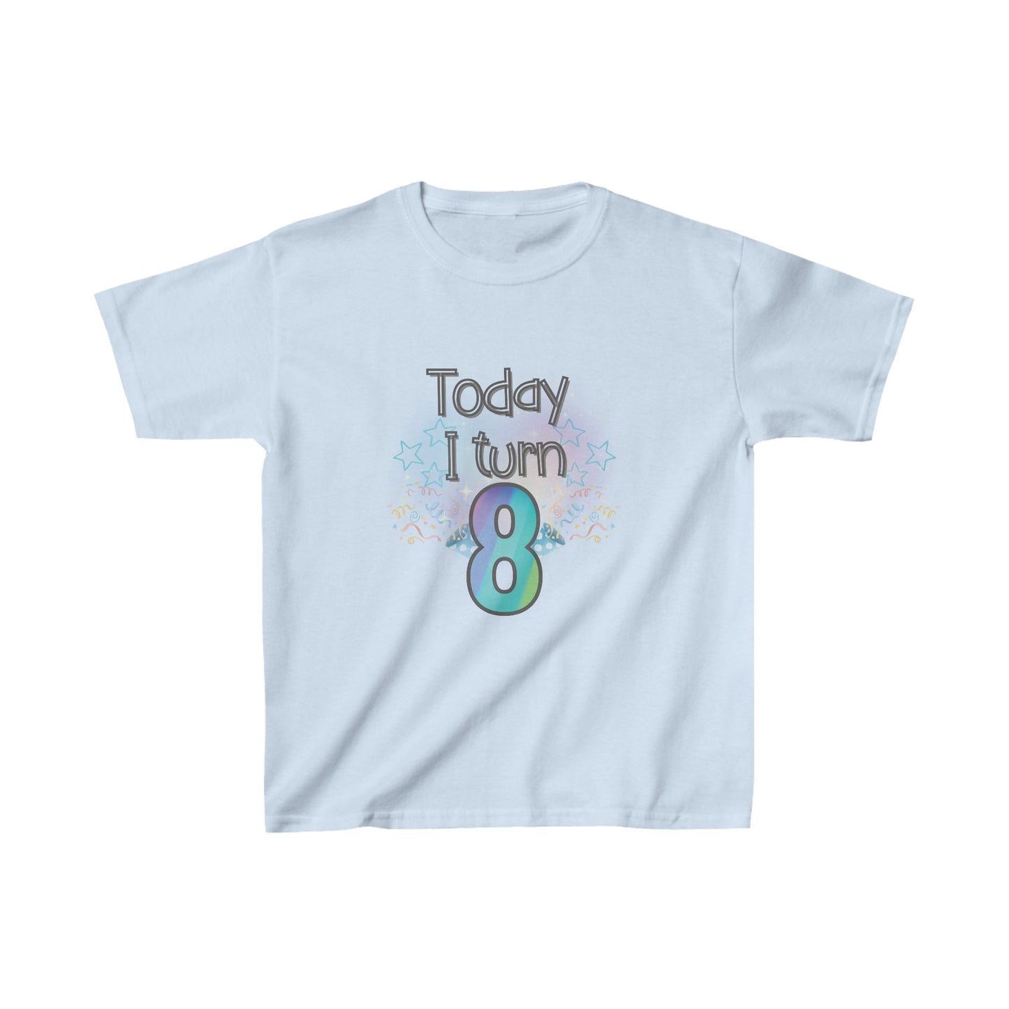Today I Turn 8 Kids Heavy Cotton™ Tee