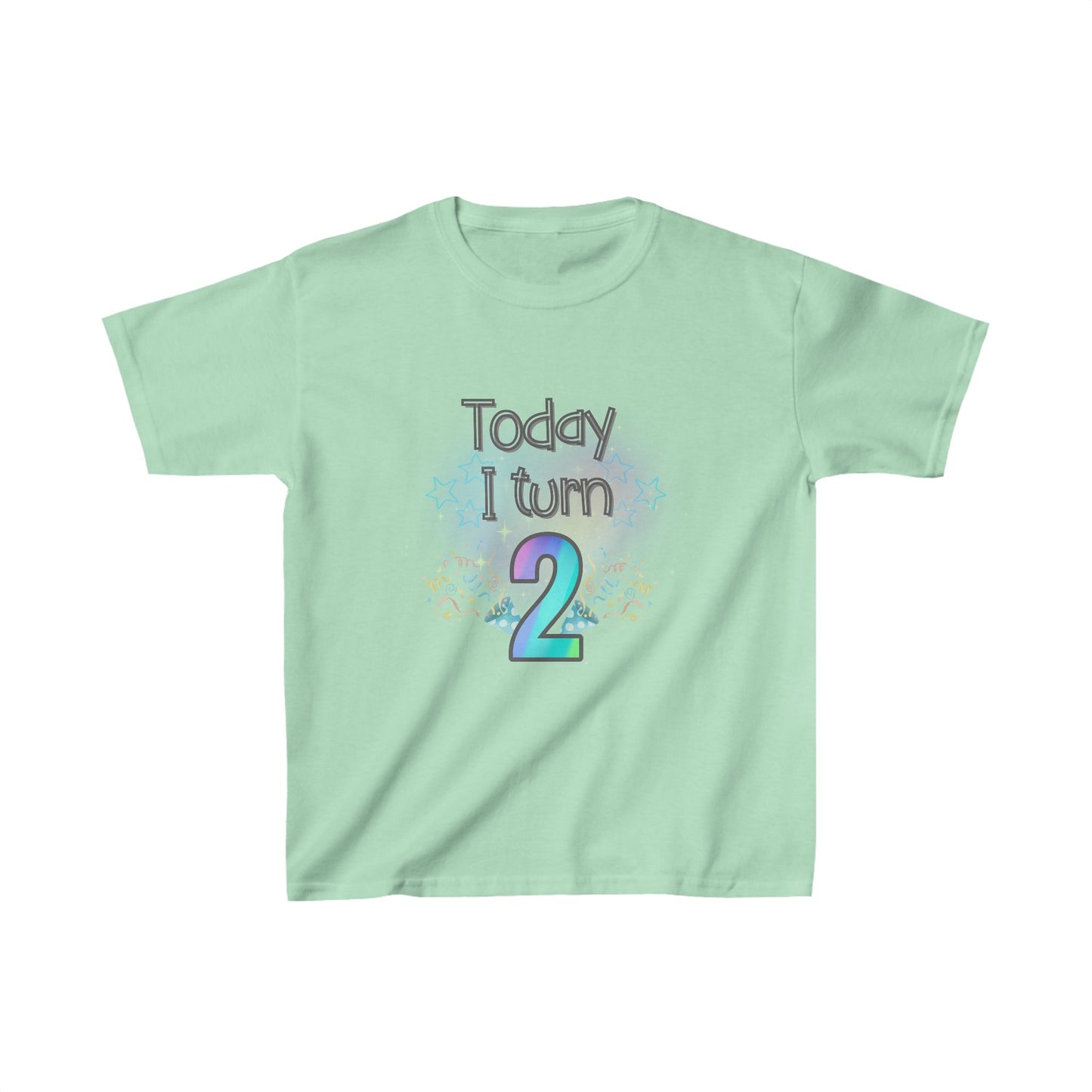 Today I Turn 2 Kids Heavy Cotton™ Tee