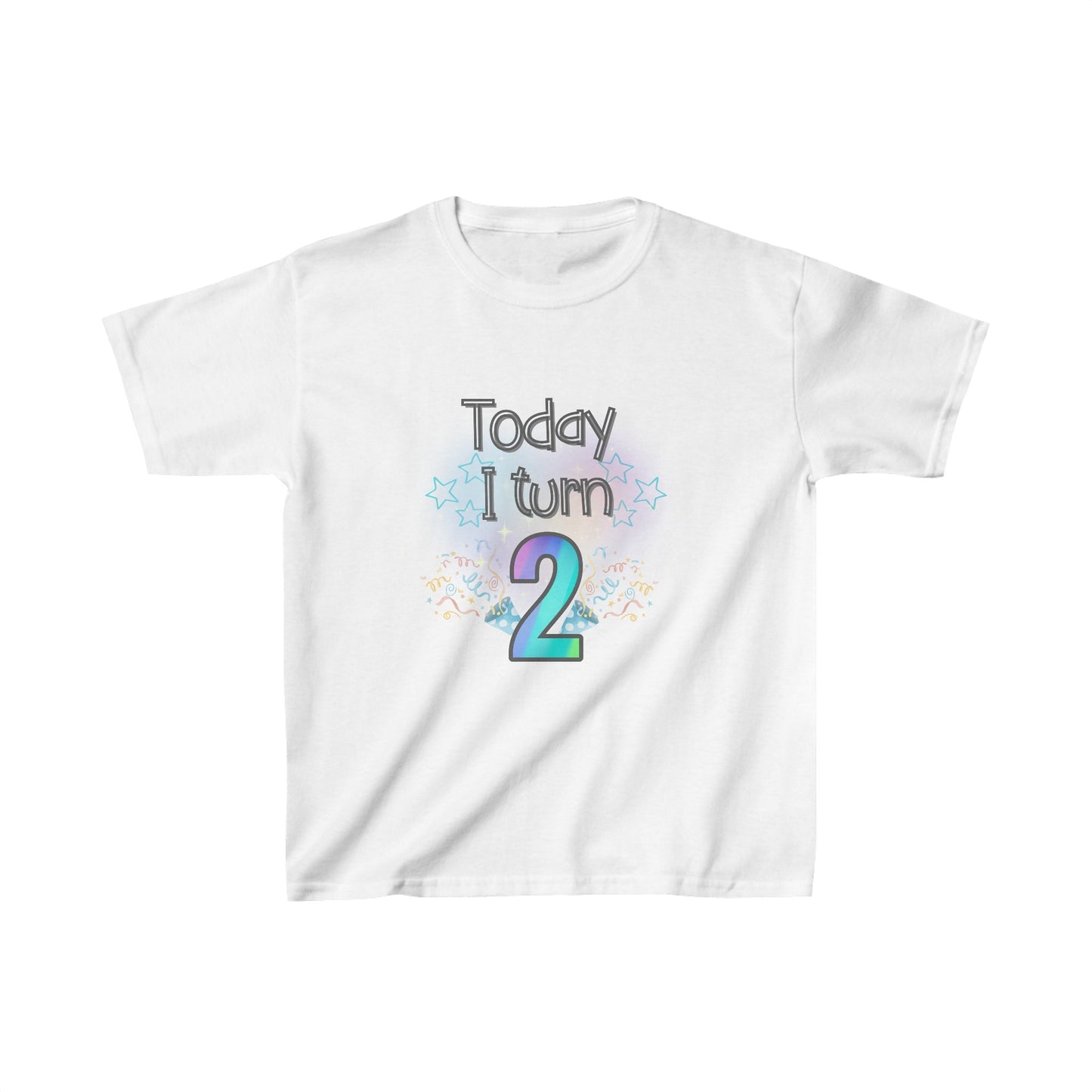 Today I Turn 2 Kids Heavy Cotton™ Tee