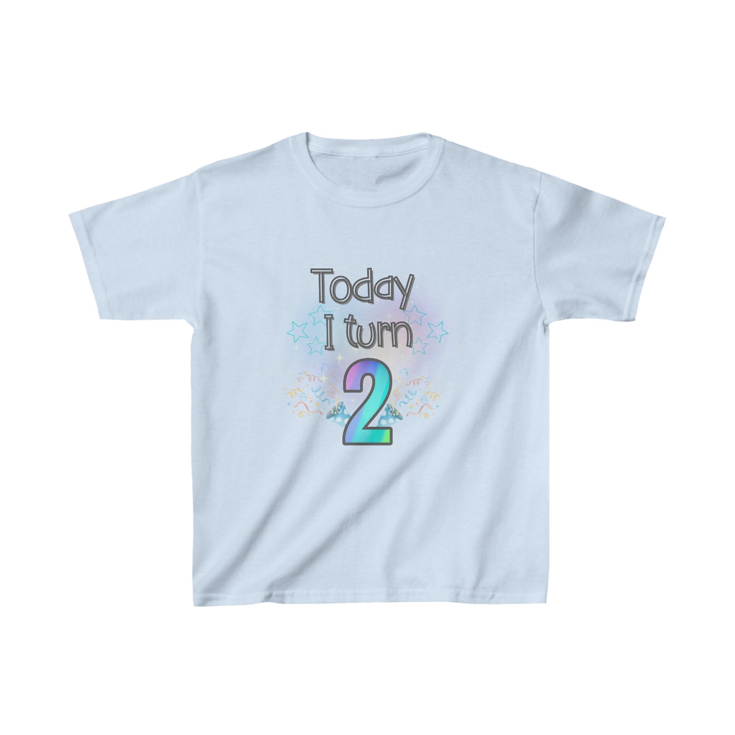 Today I Turn 2 Kids Heavy Cotton™ Tee