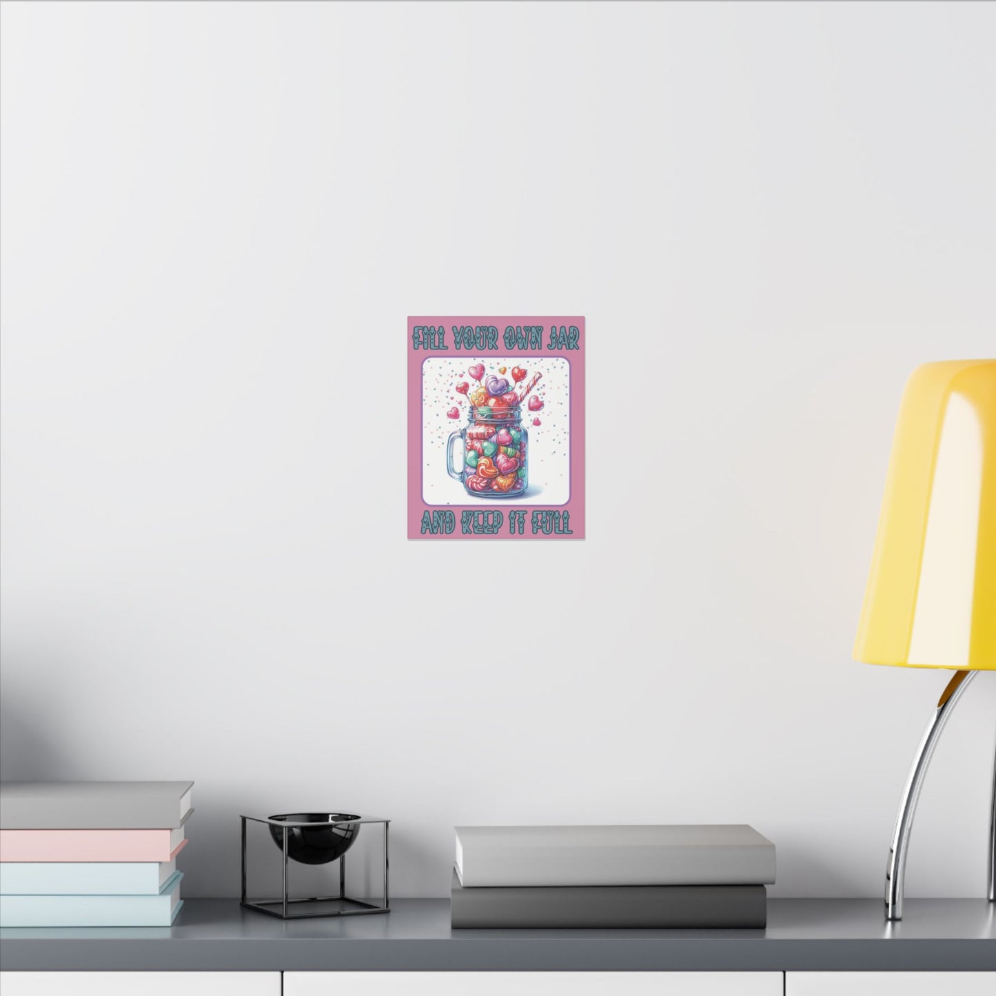 Fill Your Own Jar Eco-friendly Matte Canvas, 10"x8" 0.75"