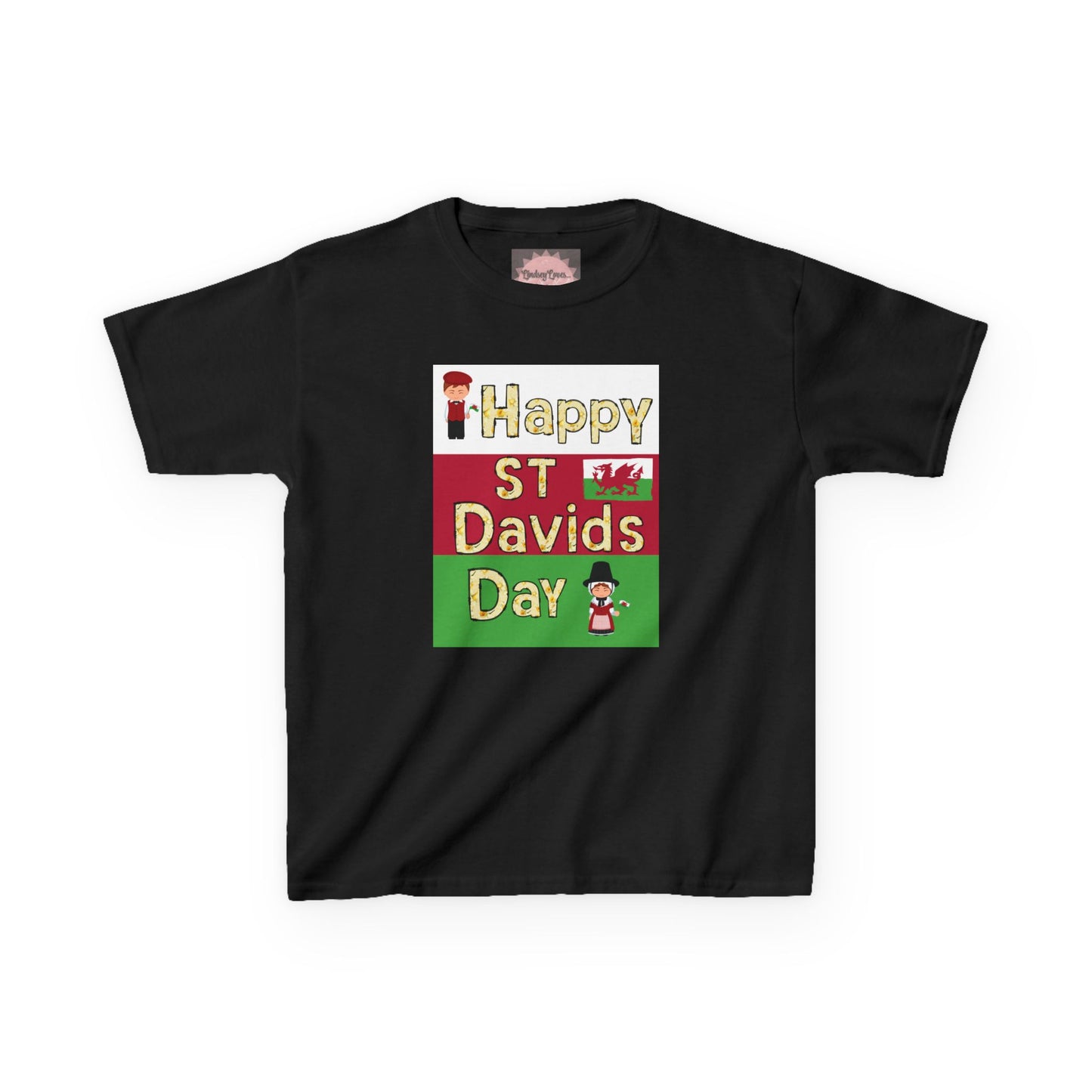 Happy St David's Day Kids Heavy Cotton™ Tee