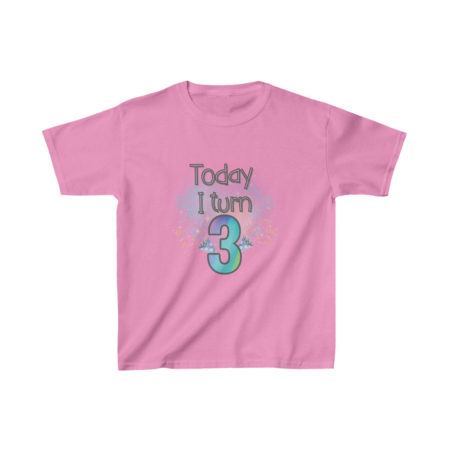 Today I Turn 3 Kids Heavy Cotton™ Tee
