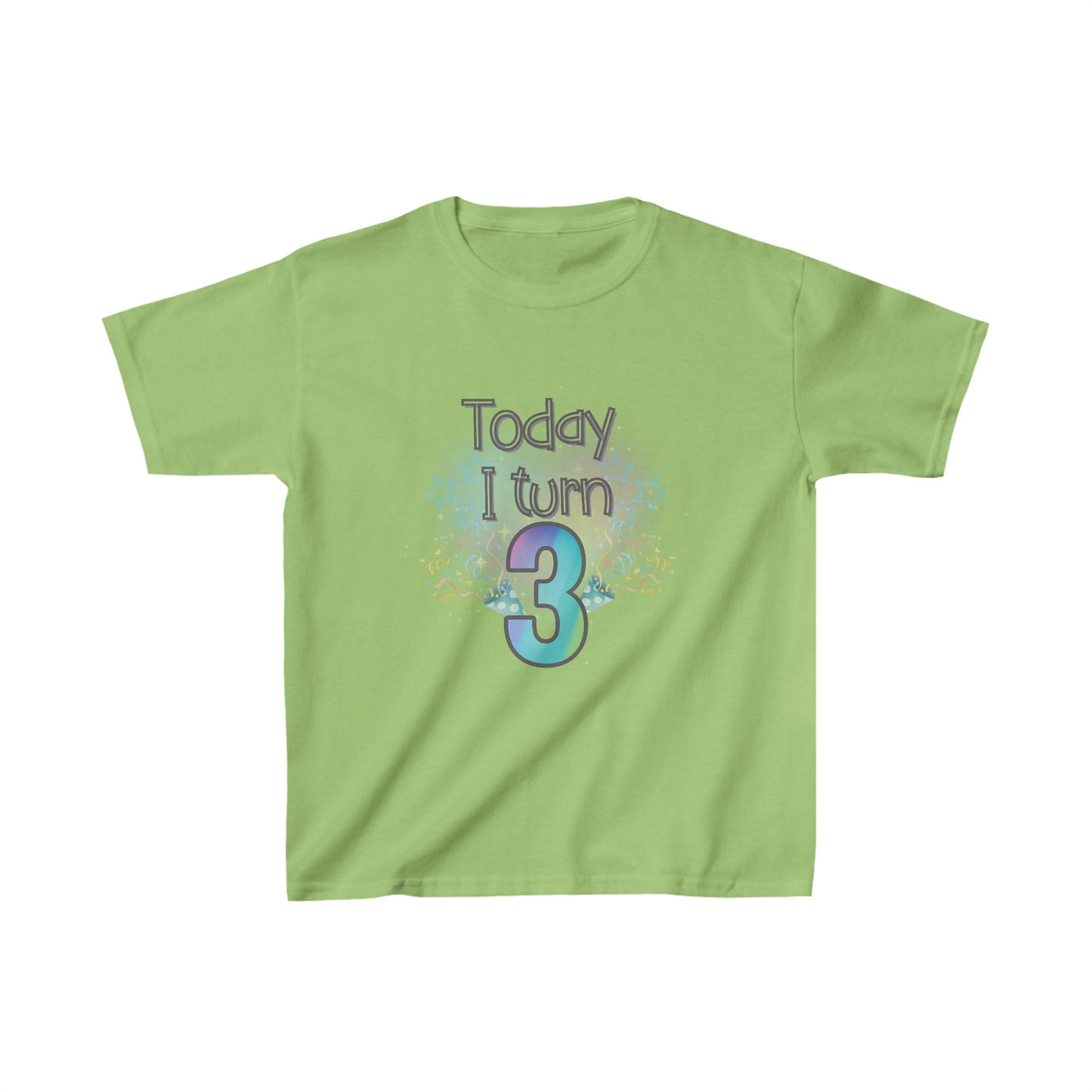 Today I Turn 3 Kids Heavy Cotton™ Tee