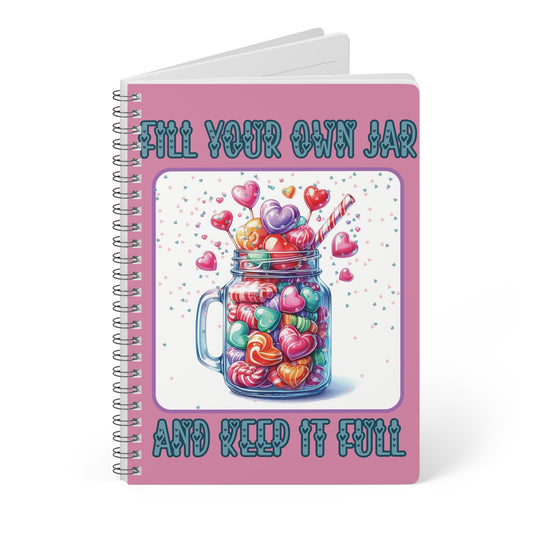 Fill Your Own Jar Wirobound Softcover A5 Notebook/Journal