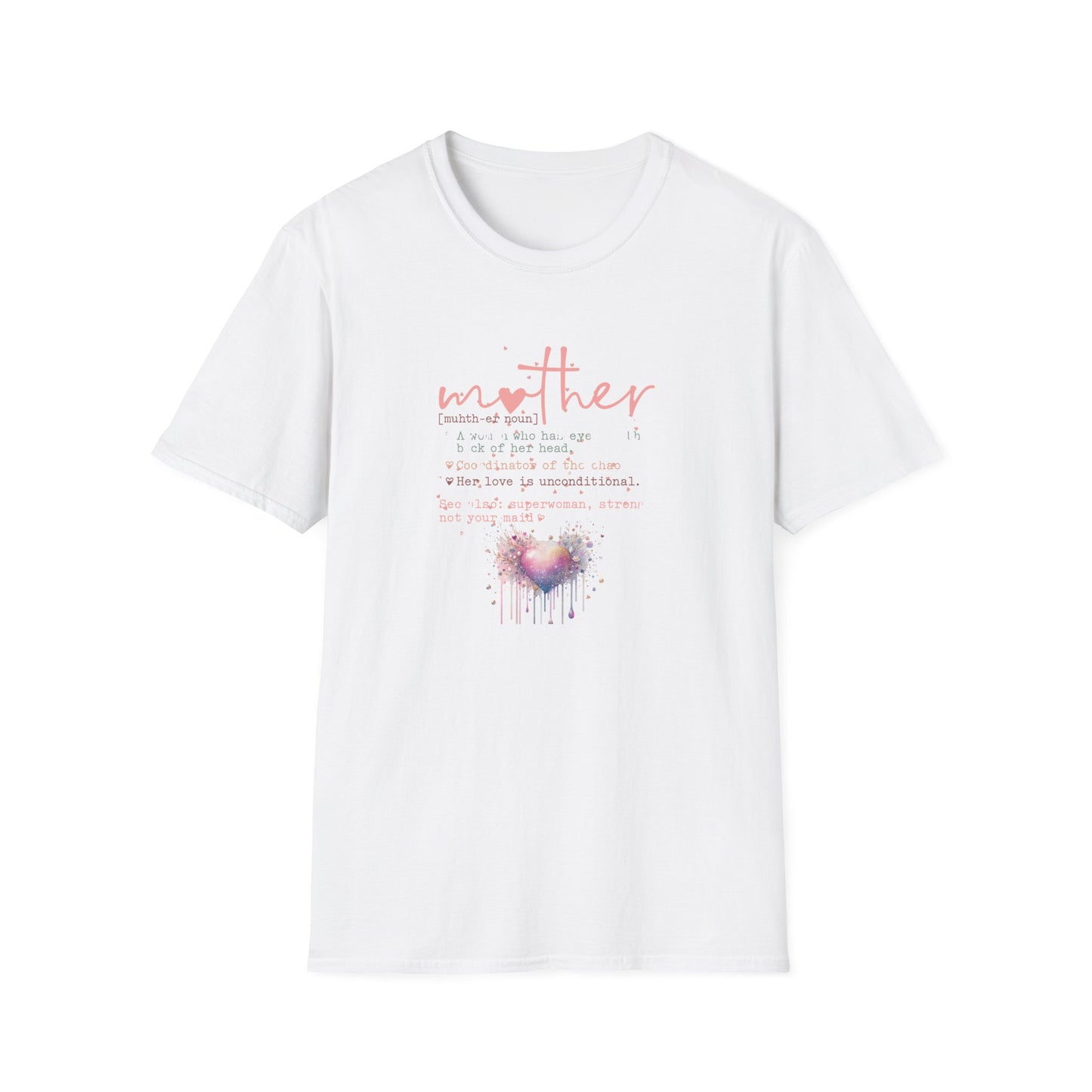 Mother Meaning Pastel Unisex Softstyle Adult T-Shirt