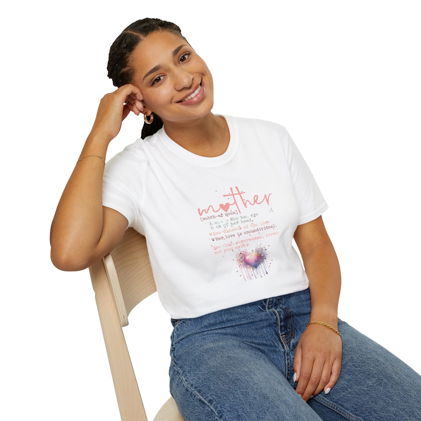 Mother Meaning Pastel Unisex Softstyle Adult T-Shirt