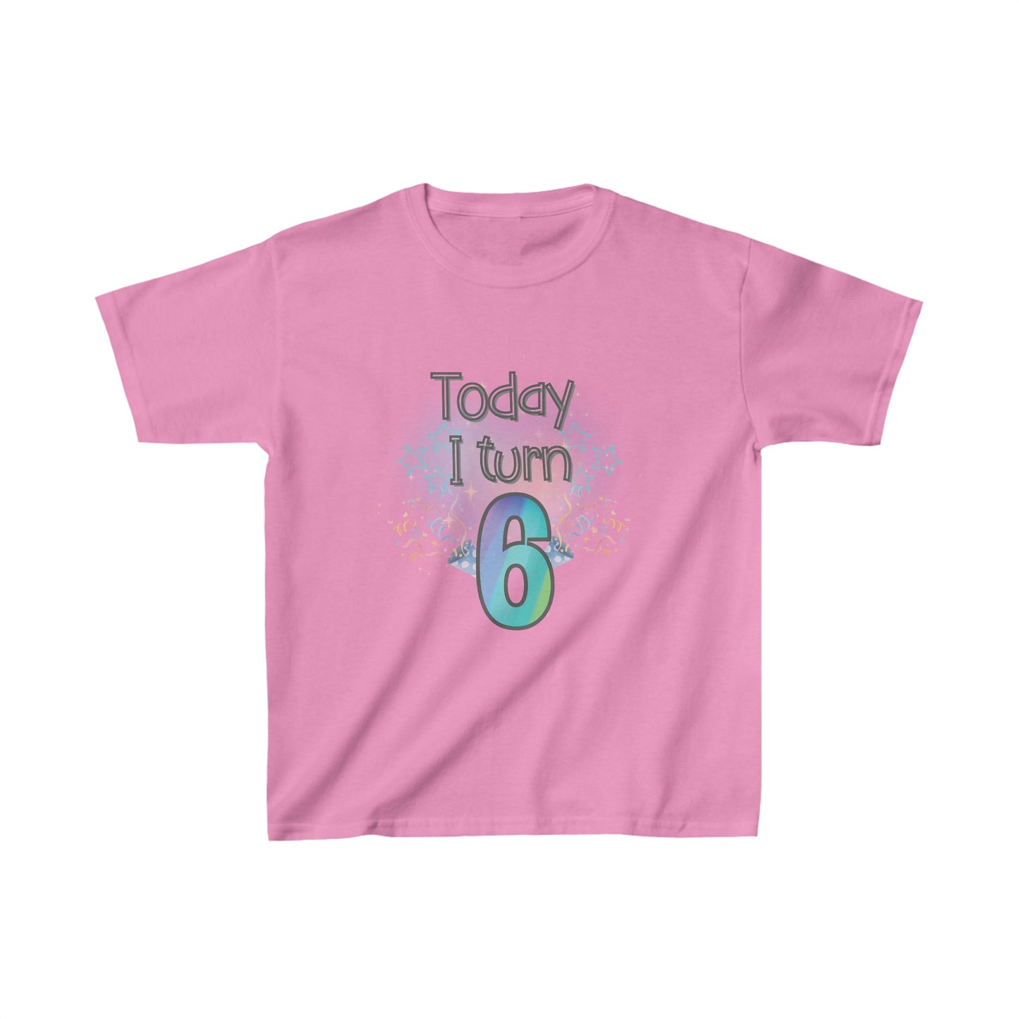 Today I Turn 6 Kids Heavy Cotton™ Tee