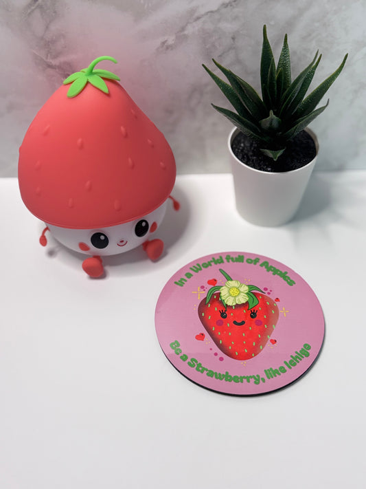 Ichigo the Strawberry Motivational Coaster