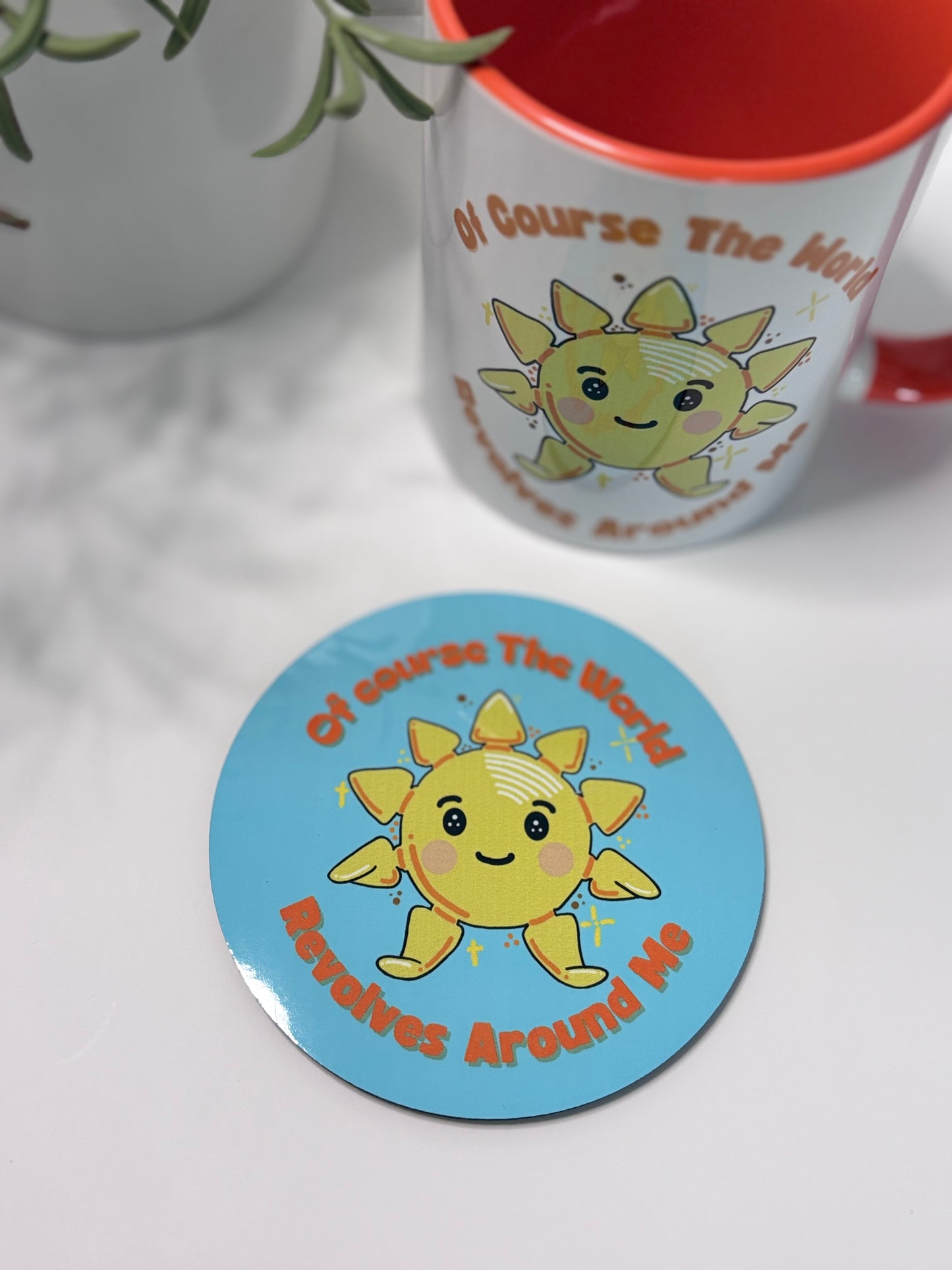 Sunniva the Sun Motivational Coaster