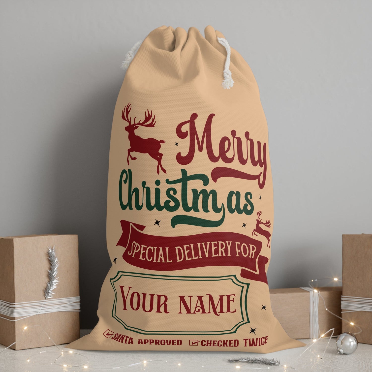 Personalizable Santa Sacks