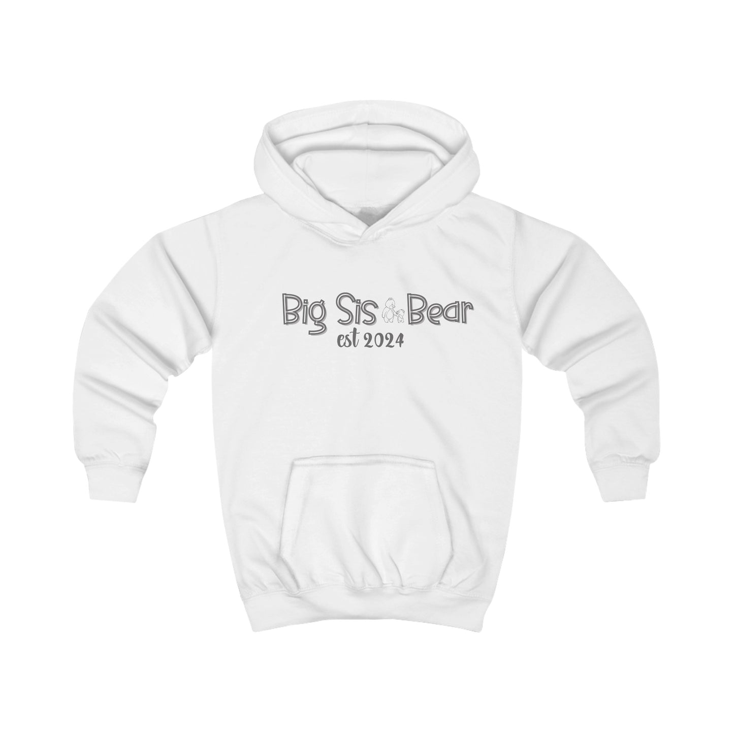 Big Sis Est 2024 Kids Hoodie