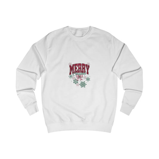 Merry Christmas Sparkle Adult Unisex Christmas Sweatshirt