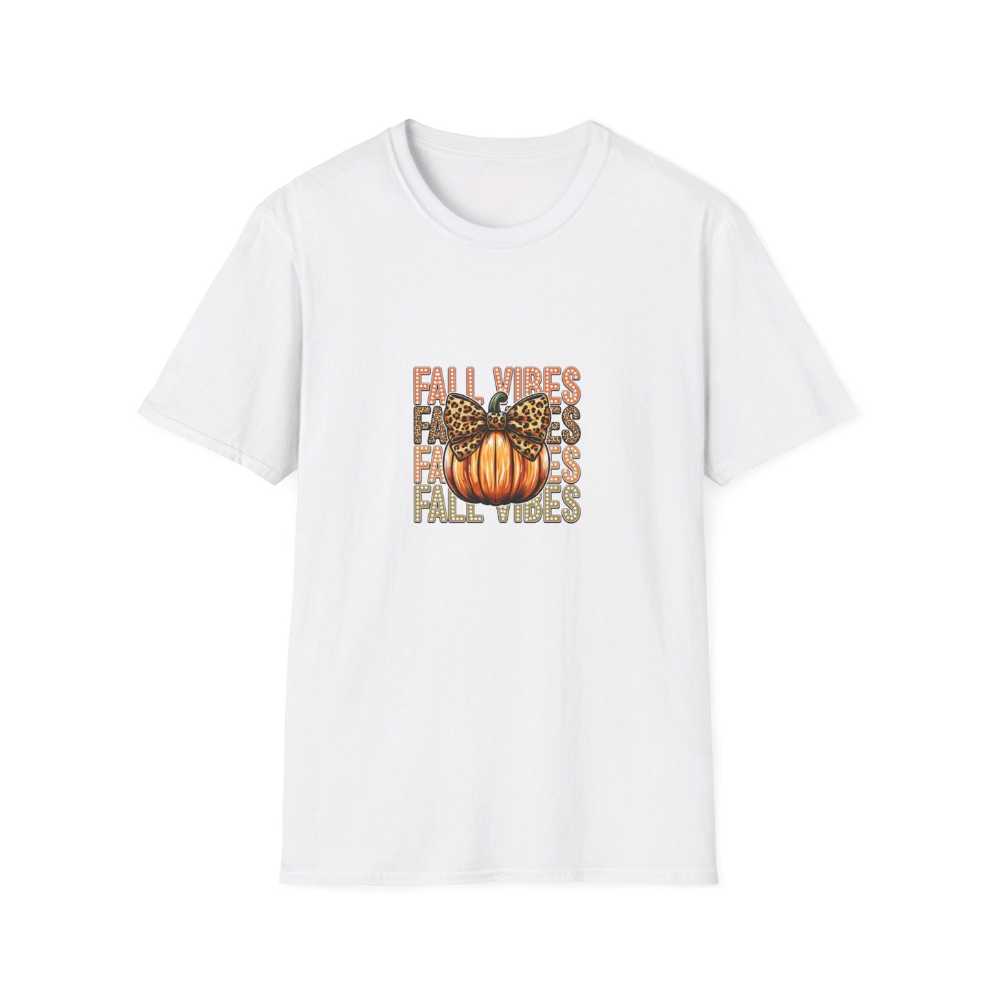 Fall Vibes White Unisex Softstyle T-Shirt