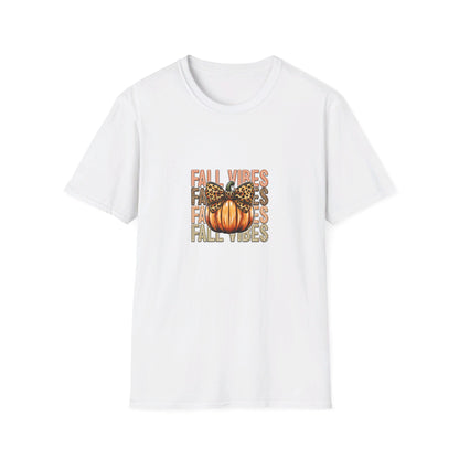 Fall Vibes White Unisex Softstyle T-Shirt