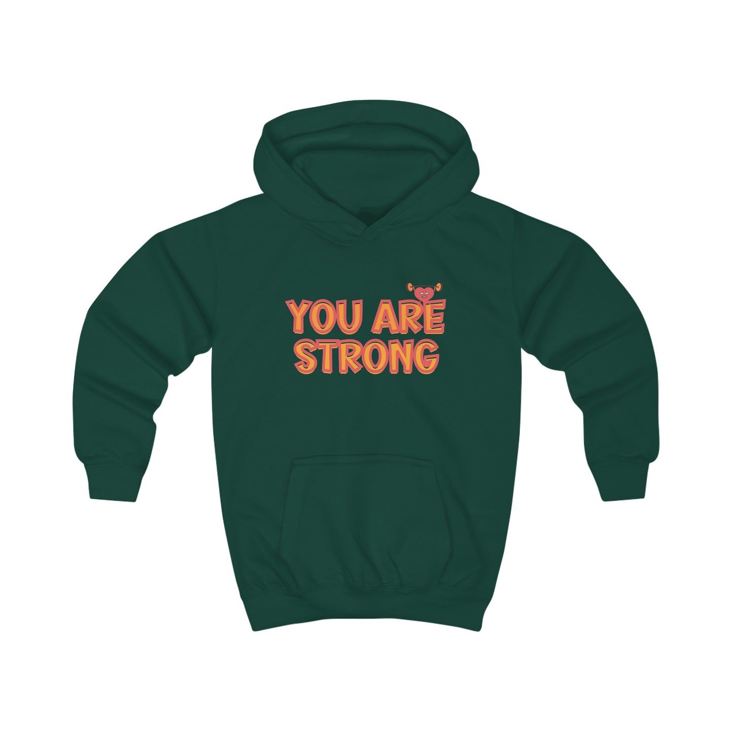 You Are Strong Kids Positivity Hoodie