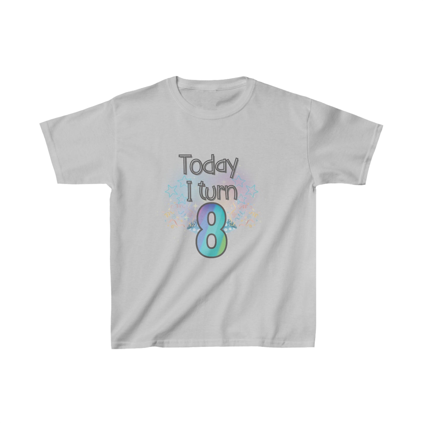 Today I Turn 8 Kids Heavy Cotton™ Tee